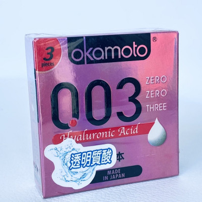 Bao Cao Su Okamoto 0.03 Siêu Mỏng Cao Cấp Hyaluronic Acid (H3) - Che Tên Sản Phẩm
