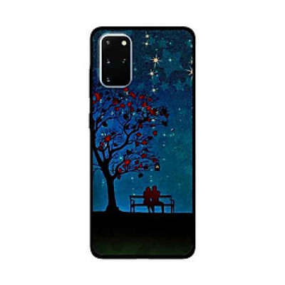Ốp Lưng Dành Cho Samsung Galaxy S20 Plus mẫu Cặp Đôi Ngồi Ghế Đá - Hàng Chính Hãng