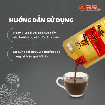 Nước hắc sâm HQ 20ml x 90g, 7mg/g – Daedong