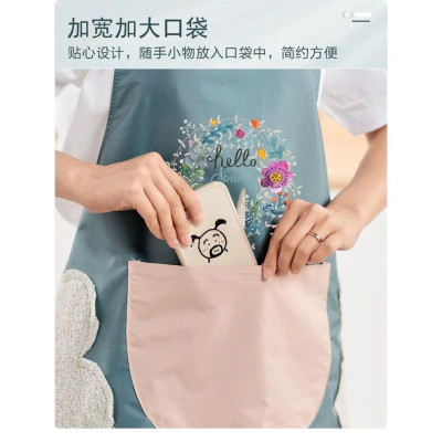 Combo 2 Tạp Dề Hoa Cúc Nấu Ăn Đa Năng Kèm Lau Tay, Chống Thấm - Tạp Dề Chống Thấm Nước (47x 70x 72 cm) Chống Nước Đồng