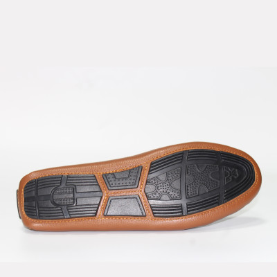 Giày MICHILUX Da Bò Thật Chính Hãng Classic Moccasin CSMS0 Màu Nâu Bò