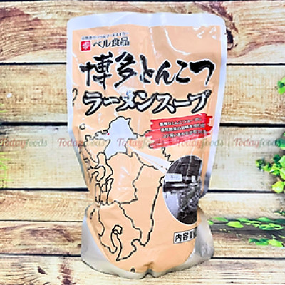 Nước Sốt Tonkotsu Hakata Vị Xương Heo Dùng Nấu Mì Ramen (Bell Foods) gói 1KG