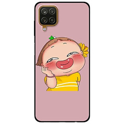 Ốp lưng dành cho Samsung Galaxy A12 mẫu Quỳnh Áo Vàng
