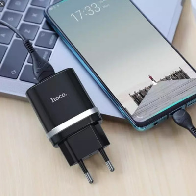 Bộ củ sạc kèm dây sạc nhanh qc3.0 type c hoco c12d - cốc sạc kèm cáp sạc quick chagre 3.0 - hàng chính hãng