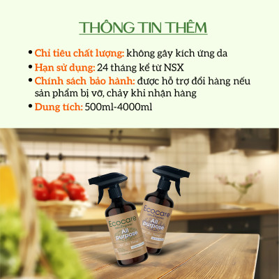 Nước xịt đa năng hữu cơ Bồ hòn và Tinh dầu Sả Chanh 500ml
