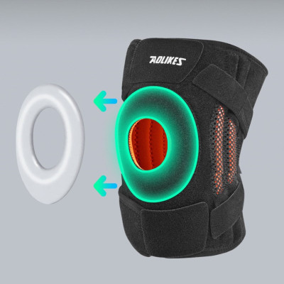 Đai quấn bảo vệ đầu gối thể thao AOLIKES A-7610 thoáng khí four spring sport knee support