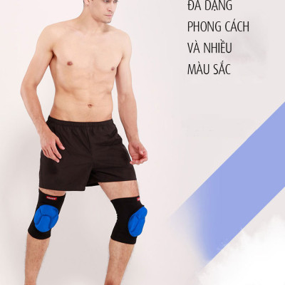 Đai miếng đệm bảo vệ đầu gối AOLIKES A-0217B đàn hồi Rubber cushion anti-collision knee pad