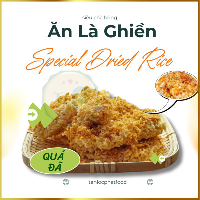 CƠM SẤY CHÀ BÔNG TÂN LỘC PHÁT BỊCH 250G