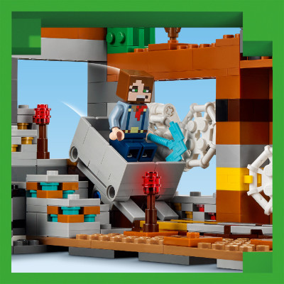 LEGO MINECRAFT 21263 Đồ Chơi Lắp Ráp Hầm Mỏ Vùng Hoang Mạc (538 chi tiết)