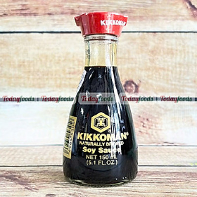 Nước Tương Kikkoman hương vị truyền thống Nhật Bản - Chai thủy tinh 150ML - Koikuchi