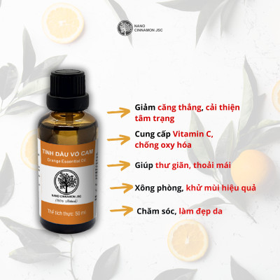 Combo Tinh Dầu Đuổi Côn Trùng, Đuổi Muỗi Nano Cinnamon - Cam, Chanh, Sả, 30ml