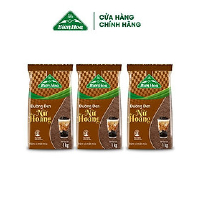Combo 3 Đường đen nữ hoàng Biên Hòa 1kg/túi