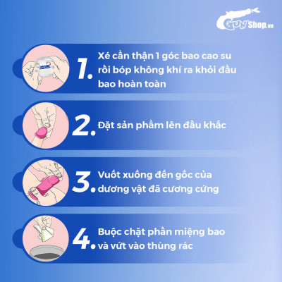 Bao cao su Shell Cool Prolong kéo dài thời gian, bạc hà mát lạnh - Hộp 10 cái