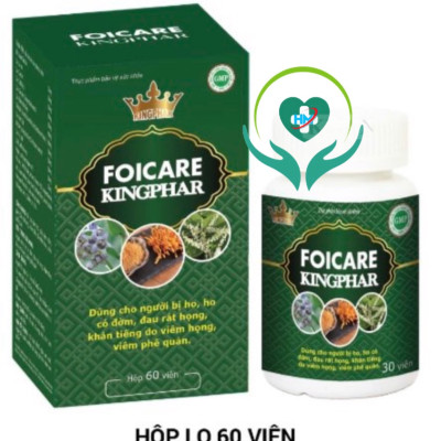 Viên uống Bổ phổi Foicare Kingphar, lọ 60v
