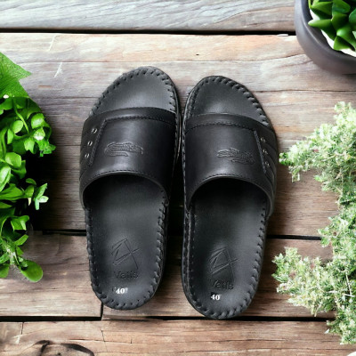 DÉP QUAI NGANG CHẤT LIỆU DA BÒ VATIS VA2044 | KHÂU ĐẾ CHẮC CHẮN