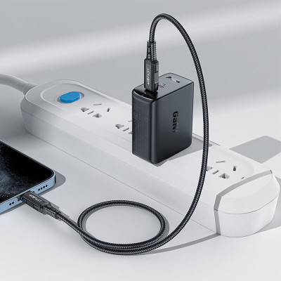 Sạc Acefast PD 50W GaN 2 cổng USB-C (US) - A31 Hàng chính hãng Acefast
