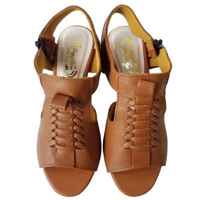 Giày Sandal Cao Gót Da Bò BIGGBEN Cao 5 Phân SDCG60