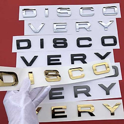  Logo Chữ Dán Discovery Ô tô - 3 Màu Để Bạn Lựa Chọn 