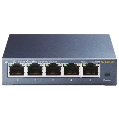 Switch TP-Link TL-SG105 Gigabit Hàng Chính Hãng - 5 cổng RJ45 10/100/1000Mbps, Vỏ Kim Loại