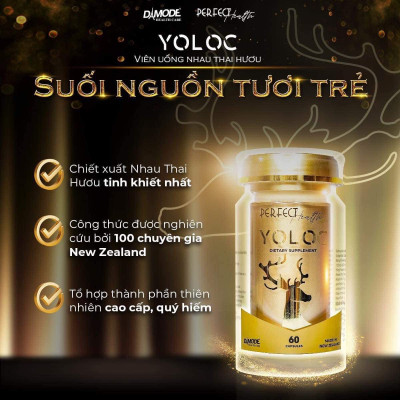 Nhau thai hưu YOLOC lọ 60 viên