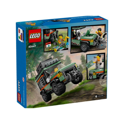 LEGO CITY 60447 Đồ Chơi Xe Leo Núi Địa Hình 4X4 (221 chi tiết)