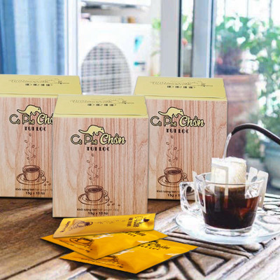 Cà Phê Chồn phin giấy - Hộp 10 Gói x 15g