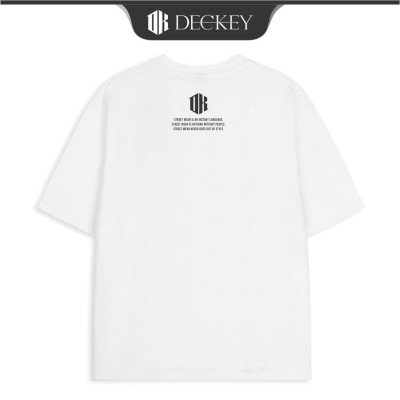 Áo Thun Cotton Unisex Nam Nữ Form Rộng DECKEY LOGO