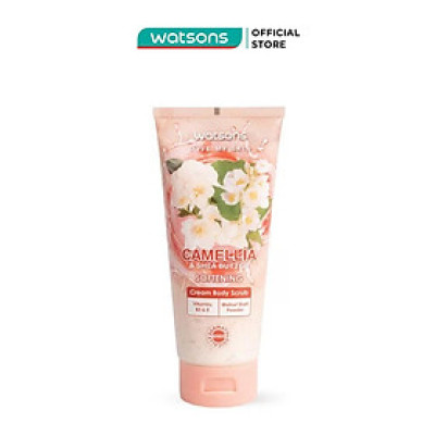 Tẩy Tế Bào Chết Toàn Thân Watsons Hoa Trà & Bơ Hạt Mỡ 200g