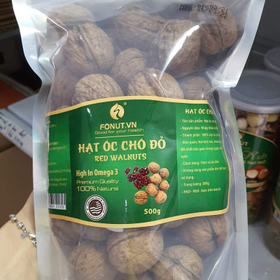 Hạt Óc chó đỏ  (bịch 500gr)