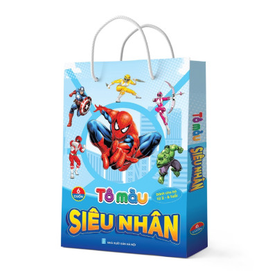 Sách Combo (6 Cuốn) Túi Tô Màu Siêu Nhân - Dành Cho Bé Từ 3-6 Tuổi