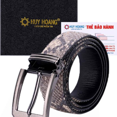 Thắt Lưng Nam Da Trăn Bản Lớn Đầu Kim Huy Hoàng HT4316 - Da Nguyên Thủy