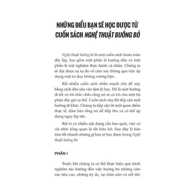Sách - Nghệ Thuật Buông Bỏ - Vượt Qua Tổn Thương Để Đi Đến Bến Bờ Hạnh Phúc - MCBooks