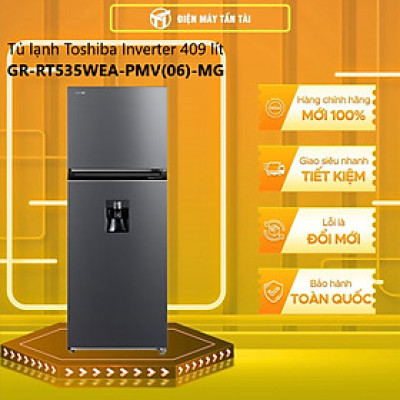 Tủ lạnh Toshiba Inverter 409 lít GR-RT535WEA-PMV(06)-MG - Hàng chính hãng - Chỉ giao HCM