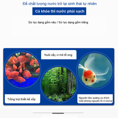 Sứ Lọc Hồ Cá 3.5/4KG vật liệu lọc nước bể cá cảnh, hồ thủy sinh cao cấp 