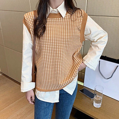 Áo Gile Cổ Tròn Không Tay Dáng Dài Rộng Ulzzang Cao Cấp - Hàng đẹp, không bai xù