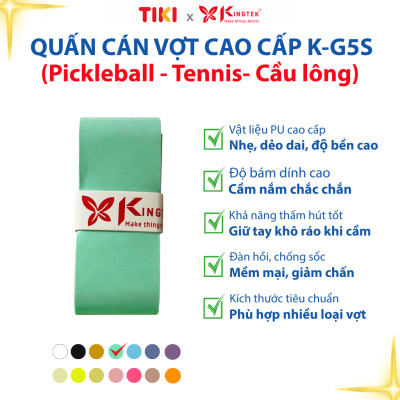 Quấn Cán Vợt KINGTEK K-G5S | Overgrip Cao Cấp Cho Pickleball  - Cầu Lông - Tennis | Êm Tay – Chống Trượt – Hút Mồ Hôi