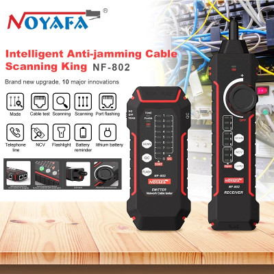 Máy Test Cáp Mạng Noyafa NF-802 test cáp mạng cat5, cat6, test POE, QC, NCV, Flash - Hàng Nhập Khẩu