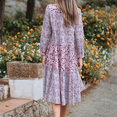 Đầm Midi Hoa Cotton Isla Bonita