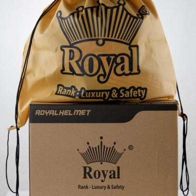 Túi vải dây rút Royal đựng mũ bảo hiểm màu vàng năng động