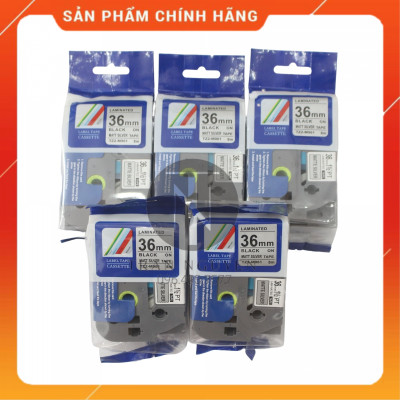 Nhãn In đa lớp Tz2-m961 - Đen nền bạc 36mm x 8m - Hàng nhập khẩu