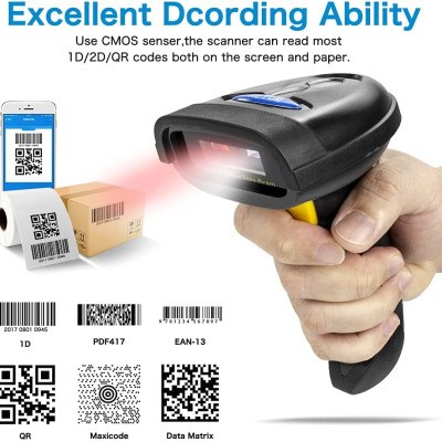 Máy quét mã vạch Bluetooth – Máy đọc mã vạch không dây- Optori L46X ( Hàng chính hãng)