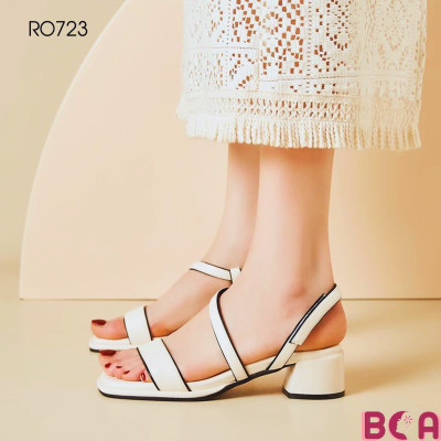 [CÔNG SỞ + DẠO PHỐ] Giày Cao Gót Quai Sau Chéo Độc Đáo 5cm RO723 ROSATA tại BCASHOP Êm Ái và Thoải Mái