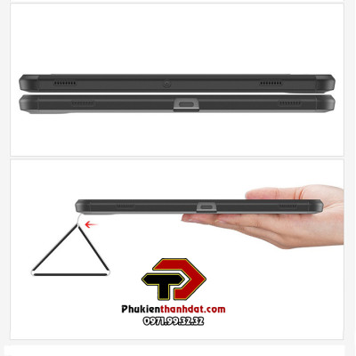 Bao da chống sốc dành cho SamSung Galaxy Tab S7 FE có ngăn đựng bút hiệu Dux Ducis Toby - Hàng nhập khẩu