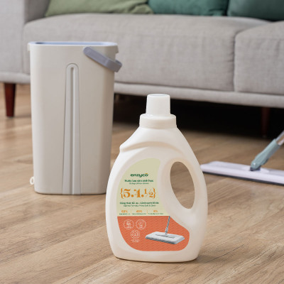 Combo Nước Lau Sàn 2L Và Nước Ngâm Rau Củ 1L ENZYCO