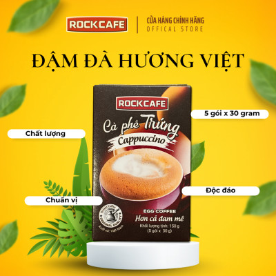 ROCKCAFE - CAPPUCCINO TRỨNG (5 gói x 30 gram)