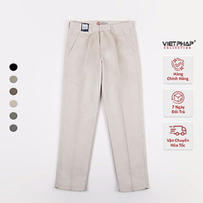 Quần Kaki Nam VIỆT PHÁP Form Classic Có Ly Chất liệu Cao Cấp Chống Nhăn, Độ Bền Cao 9325