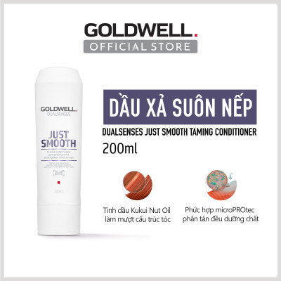 Dầu Xả Goldwell Just Smooth Dưỡng Tóc Mềm Mượt Giảm Bông Xù, Xơ Rối, Kiểm Soát Tóc Tức Thì