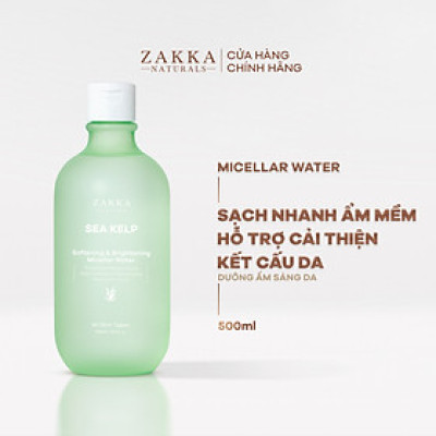 Nước Tẩy Trang Tảo Biển Sạch Mềm Mịn và Hỗ Trợ Sáng Da 500ml