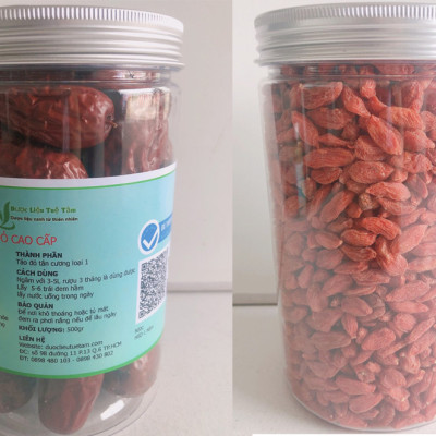 Combo Táo đỏ - Kỷ tử - Mỗi hủ 200gr