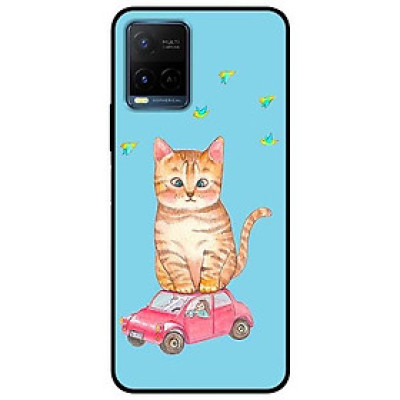Ốp lưng dành cho Vivo Y21 - Vivo Y21s mẫu Chú Mèo Ngơ Ngác